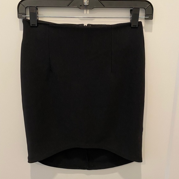 ROSETTA GETTY Womens Black Mini Pencil Skirt main image 1